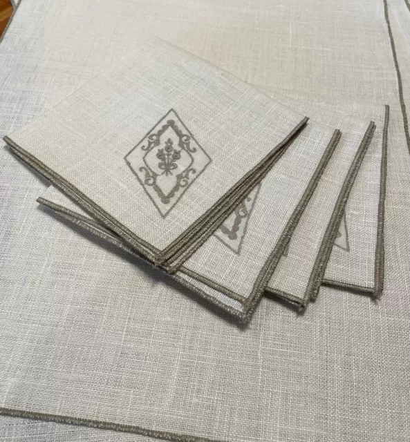 Vintage Linen 4 Placemat/4 Napkin Set Natural Color