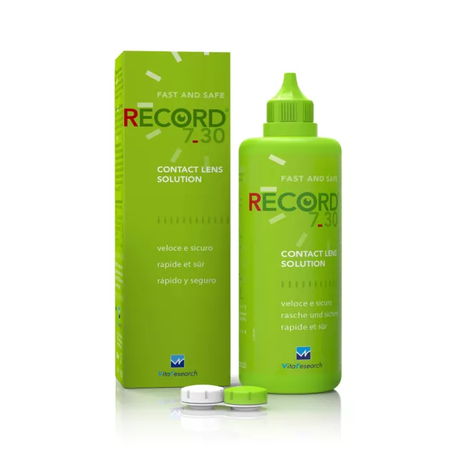 2 X Vita Research Record 7.30 355Ml Soluzione Unica Per Lenti A Contatto