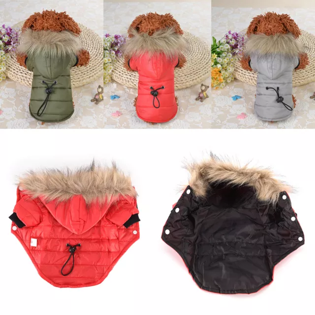 animal de compagnie manteau de chien hiver chaud petit chien vêtements veste Jo