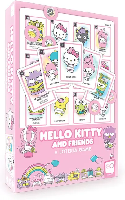 Hello Kitty Loteria Game Custom Bingo Style Inspired by Spanish Words & Mexican