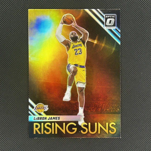 LEBRON JAMES SWIRL REFRACTOR HOLO PRIZM SP INSERT SILVER Parallel - LAKERS