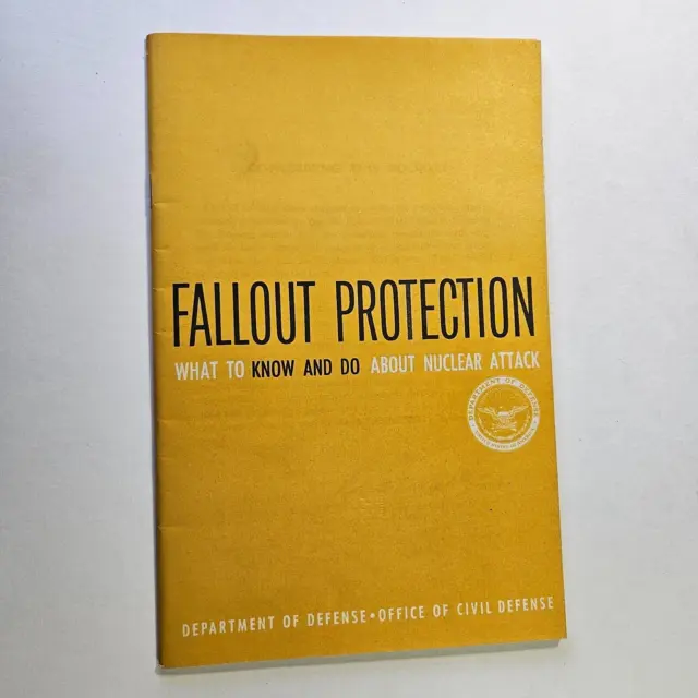1961 Cold War Nuclear Fallout Protection Booklet NO  Reserve