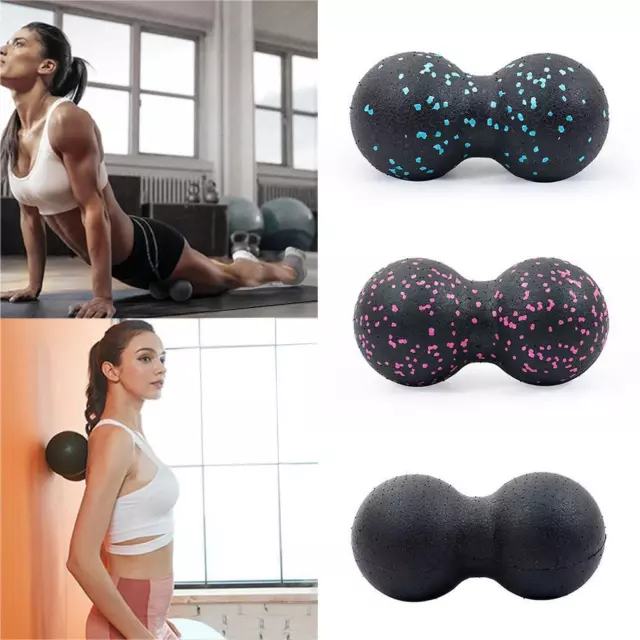 Peanut Fitness Massage Ball Set Double Lacrosse Mobility Ball Massage J3 U5R1