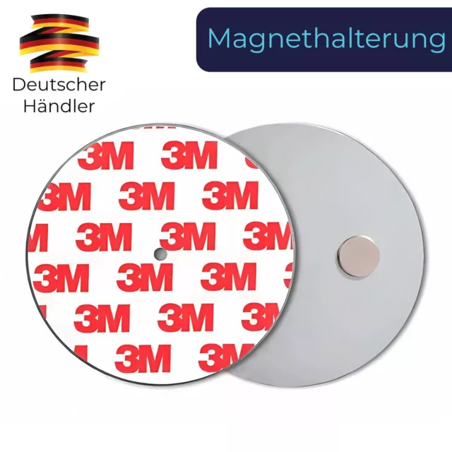 Rauchmelder Magnethalter Ø40 - Ø70 mm Feuermelder Befestigung Halterung Klebepad