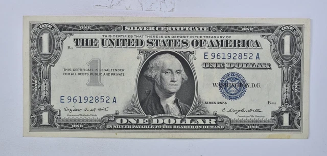 Crisp - 1957-A United States Dollar Currency $1 Silver Certificate *845