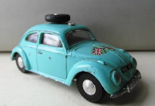 Spot On 195 VW Beetle Rally Car - Blue. All original. 1963. Great condition.