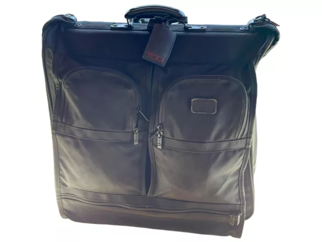 TUMI Black Alpha Garment Bag Rolling Wardrobe Wheeled Luggage +Fast Shipping!