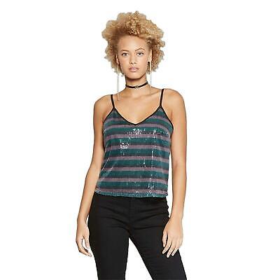 NWT Wild Fable Women's Striped Sequin Camisole Cami Top Shirt