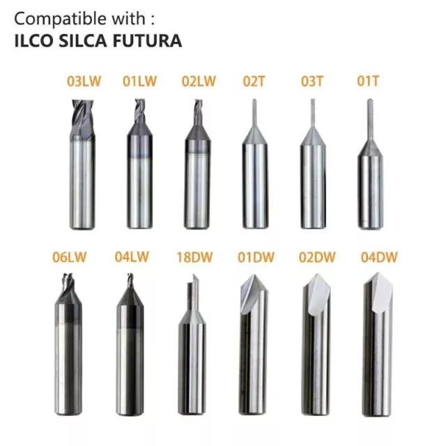 Key Machine Cutter Compatible with ILCO SILCA FUTURA Tracer Point Dimple Cutter