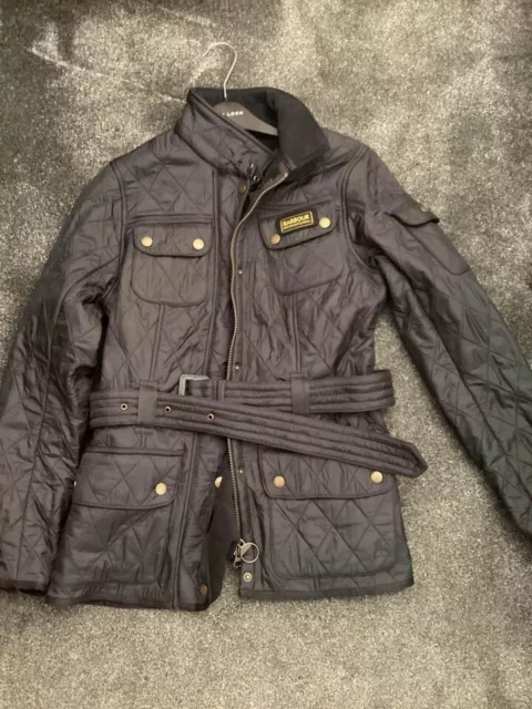 New Women's Barbour International Polarquilt Coat -Size 10