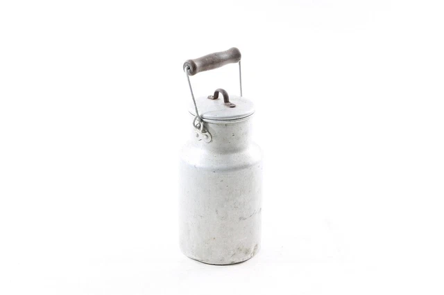 Pequeño Antiguo Jarra de Leche Milchkübel con Mango Vintage Decoración