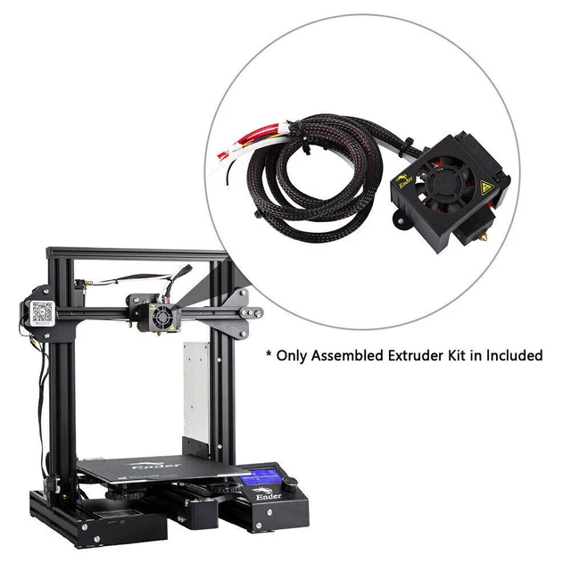 MK8 Full Extruder Kits 0.4mm Nozzle Extruder Hot End fits Ender 3/Ender 3 Pro