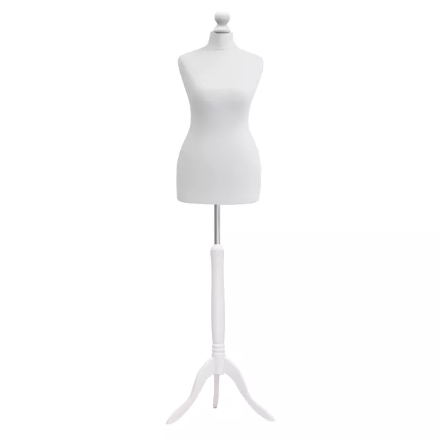 White Female Tailors Dummy Size 18/20 Retail Torso Display Dressmakers Dummy  🔥