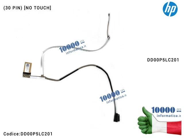 Cablu display LVDS HP 15-DY 15-EF 15S-FQ 15S-EQ DD00P5LC201 30 pini non touch model A