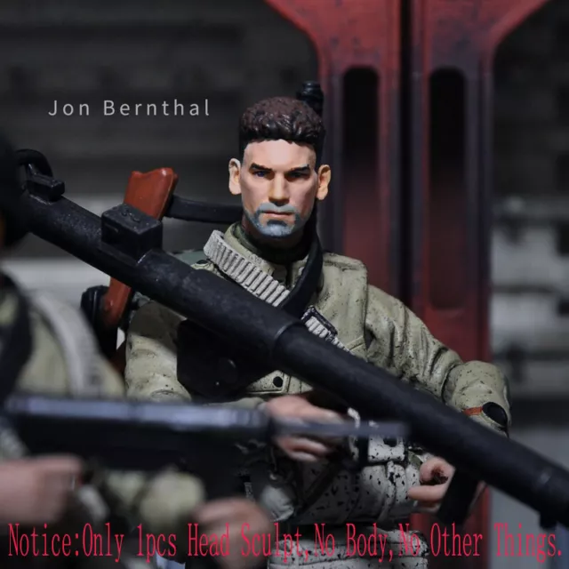 Delicate Painted 1/18 Scale Punisher Jon Bernthal Head Sculpt Fit 3.75" Figure