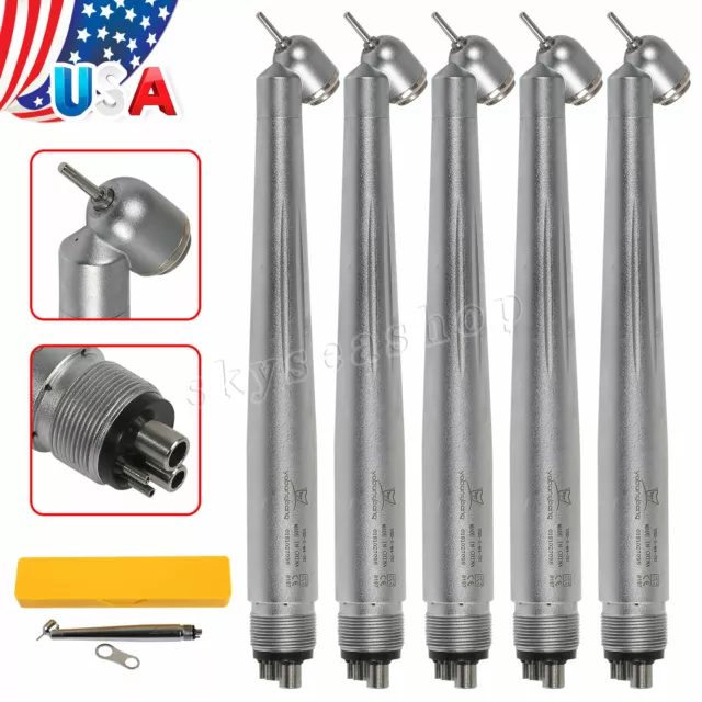 5 NSK PANA MAX Type Dental 45° Degree Angle Surgical High Speed Handpiece 4H