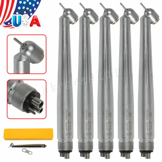 5 NSK PANA MAX Type Dental 45 Degree Surgical High Speed Handpiece 4Hole AP'