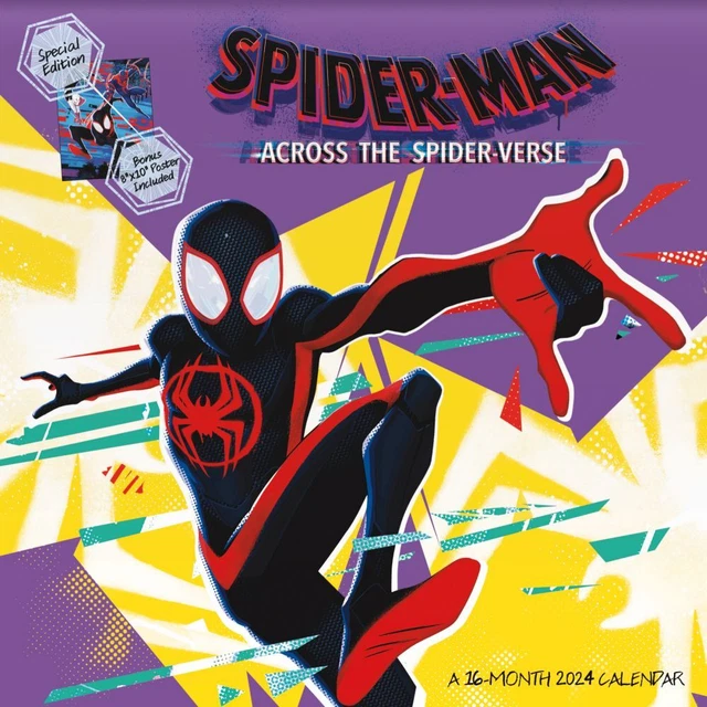 TRENDS INTERNATIONAL, SpiderMan Across Spider Verse 2025 Wall Calendar