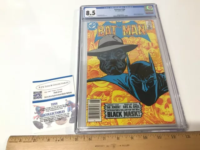 Batman #386 CGC 8.5 Graded DC Comics 1985 1st Appearance of Black Mask Sionis
