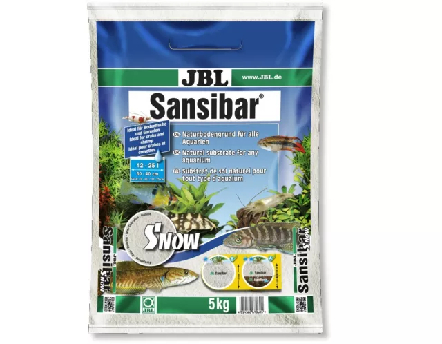 JBL Sansibar Aquarienbodengrund Snow 5 Kg (2 EUR/kg)