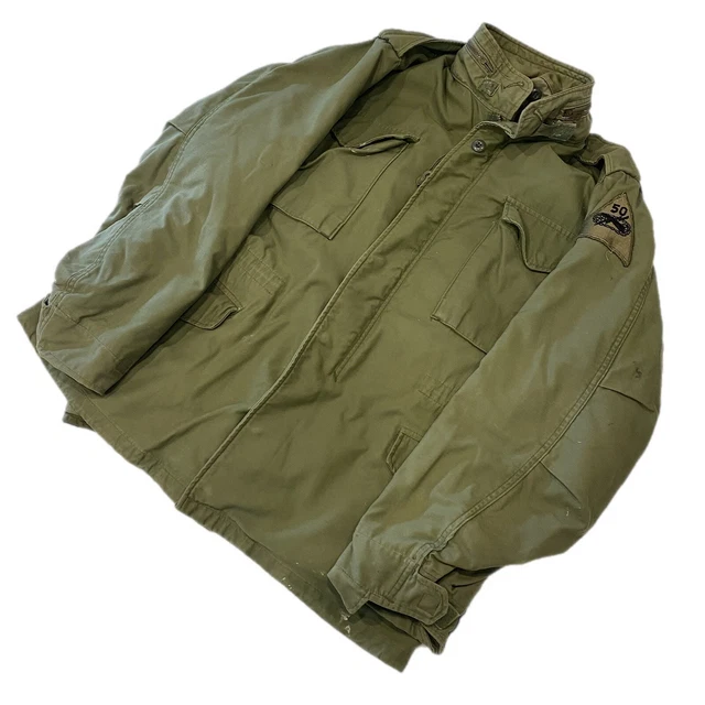 VTG 60S VIETNAM US Army Military M65 Field Coat Jacket Medium With