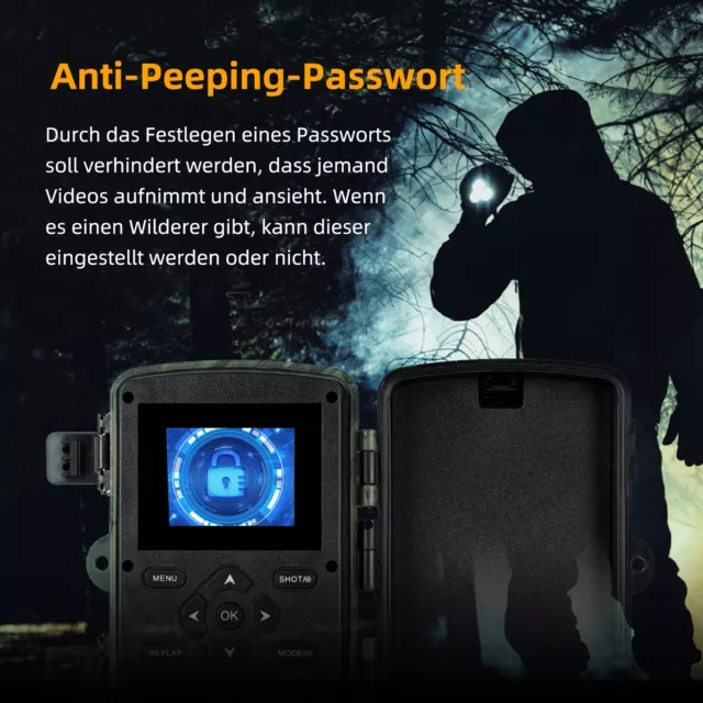 WIFI Trail Camera 2.7 K 60MP Tiere 0,1 S Trigger Geschwindigkeit IR Nachtsicht 3