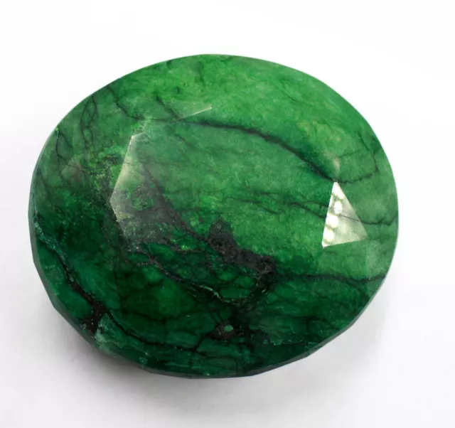 Unique Quality Oval Cut Natural 4500-4600 Ct Certified Green Emerald Gems DKW 2
