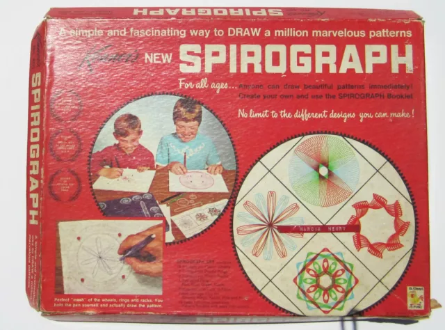 1967 Spirograph Set #401 Used Incomplete Vintage 1960s Kenner Toy