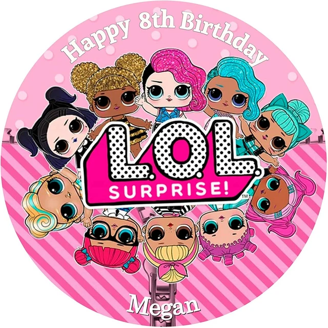 EDIBLE LOL PERSONALISED Edible Icing Birthday Cake topper/cupcake