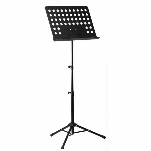 Heavy Duty Metal Adjustable Tripod Sheet Music Stand Holder Folding Conductor