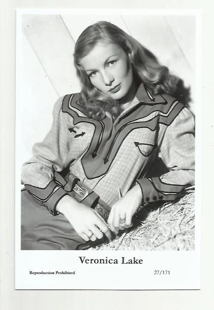 (Bx14) VERONICA LAKE SWIFTSURE PHOTO POSTCARD (27/171) FILMSTAR PIN UP GLAMOR