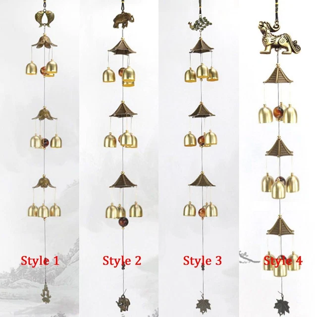 de cour Décor de jardin Pendentif Cloche Carillons éoliens Ornement suspendu 3
