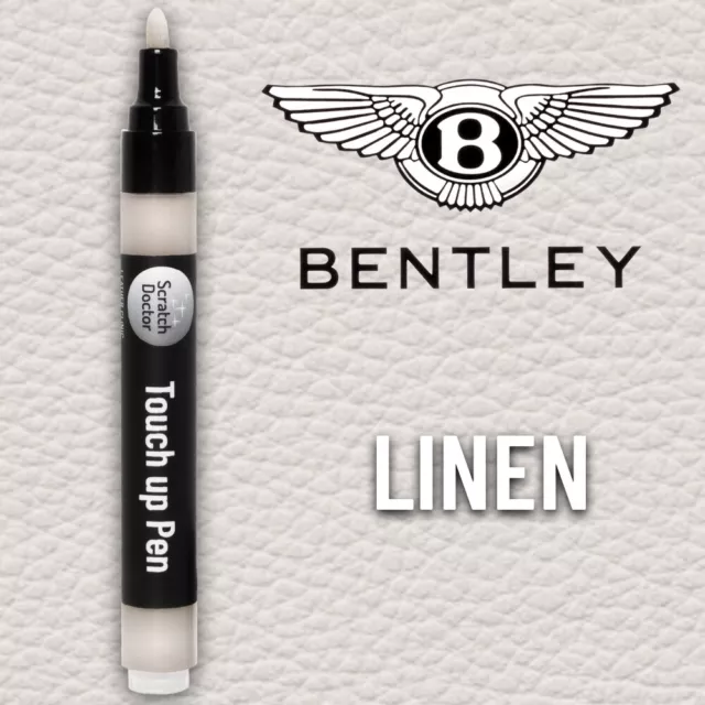 Leather Paint Touch Up Pen BENTLEY Car Seat LINEN Dye Repairing Recolouring