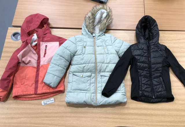 Pacchetto cappotti invernali bambina 7-8 anni x3 Marmot Dunnes George nero verde