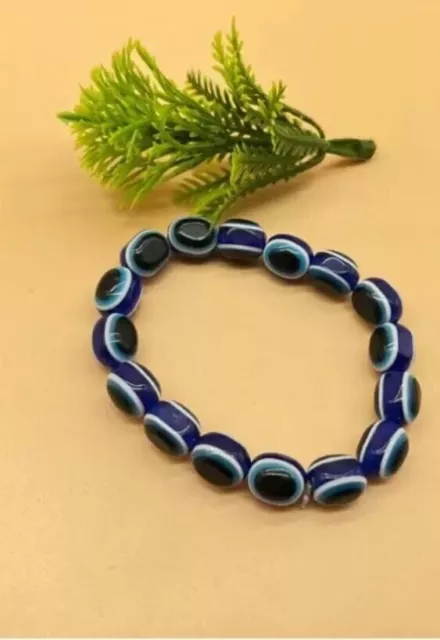 Bracelet à perles bleues de style Bollywood indien pour usage quotidien...
