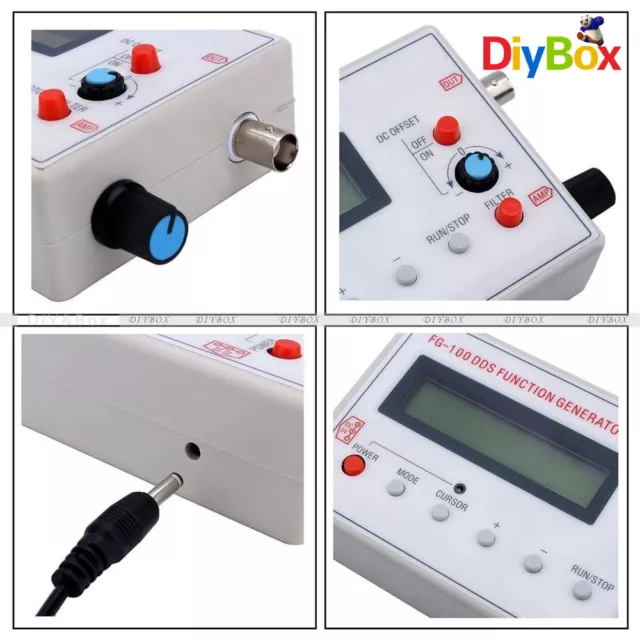 DDS Function Signal Generator Sine+Triangle + Square Wave Frequency 1HZ-500KHz