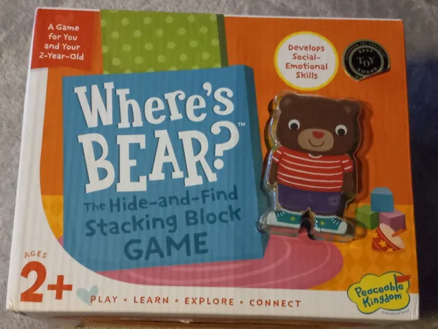 Where's Bear? The Hide-and Find Stacking Block Game Sealed Ages 2+