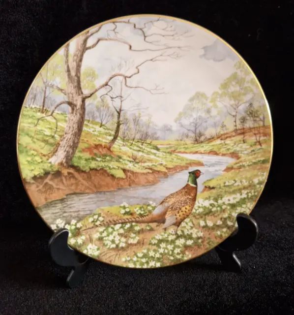 Vintage Royal Doulton Waterside Collector Plate "The Pheasant" By Elizabeth Gray