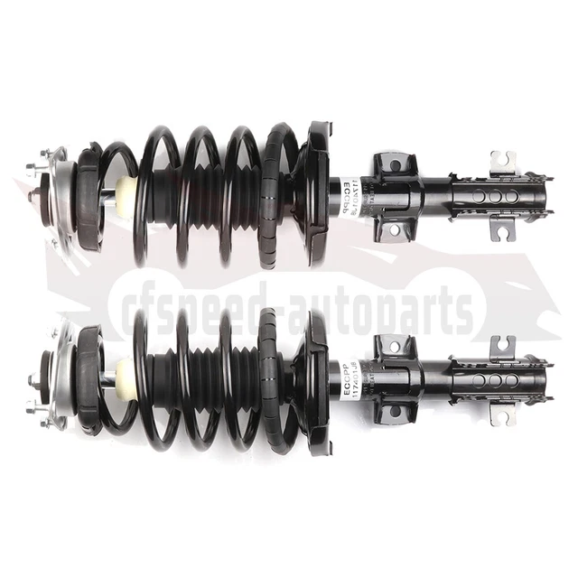 Pair Front Complete Strut & Coil Spring Assembly For 2001-2009 Volvo S60 S80