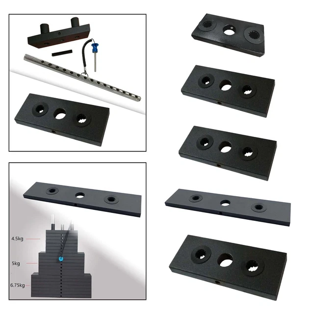 Jeu De Plaques De Poids Marbo Sport Olympia - Fonte 60 Kg (2x20kg + 2x10kg)