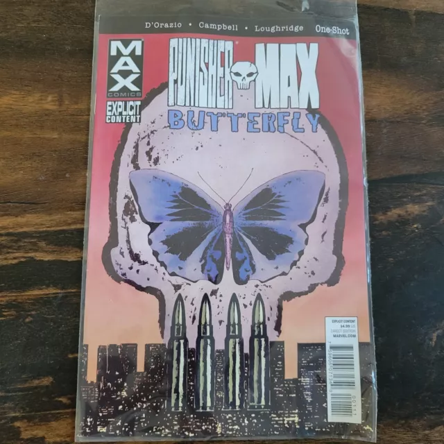 Punisher Max Butterfly 1 One Shot Frank Castle Marvel Comics Avengers X Men