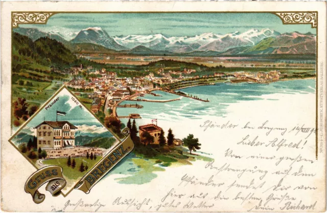 CPA AK greeting from Bregenz forerunner AUSTRIA OSTERREICH (1274675)