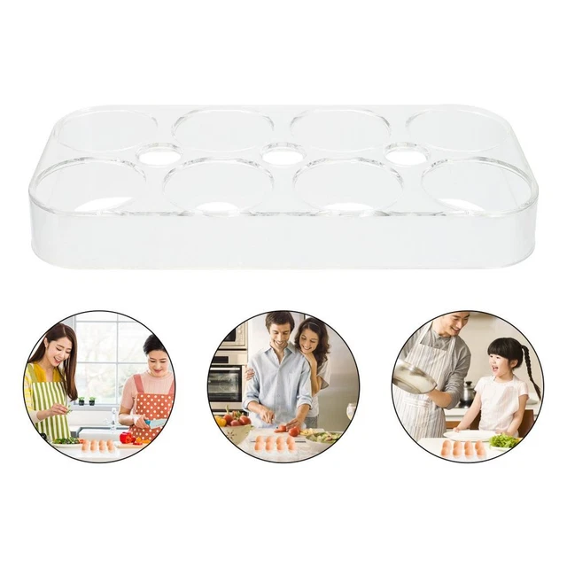 Lot De 2 Boîtes à œufs En Plastique Transparent - 10 œufs Chacune, Hermétique - Pour Frigo Et Rangement Cuisine