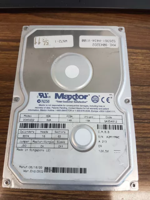 MAXTOR 72004AP NEW 2GB 3.5