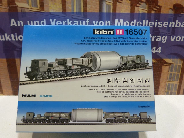Kibri Spedition Kübler Carro Ferroviario MAN Uaai 687.9 Con Trasformatore 16500 – Nuovo