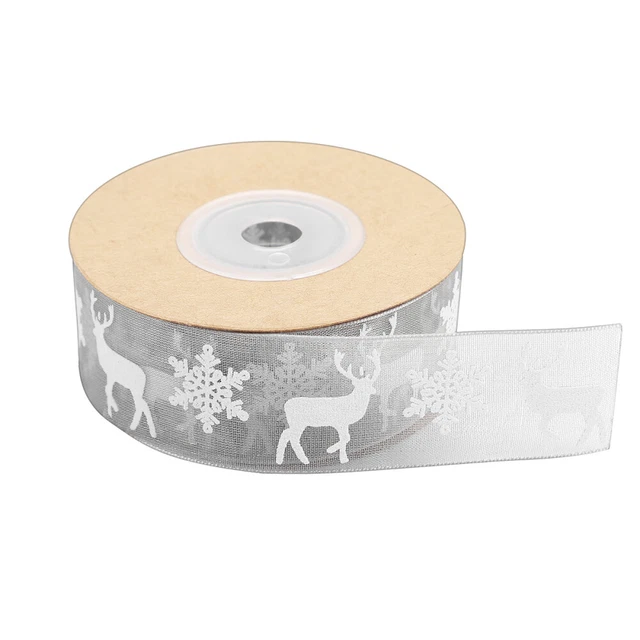 DIY Craft Ribbon Gift Packing Christmas Organza Wrapping Printing