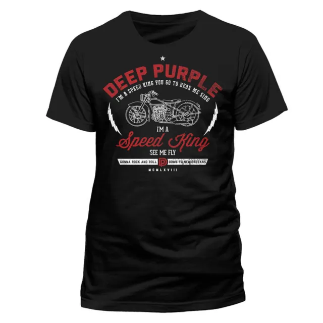 Deep Purple Speed King Rock officiel T-shirt Hommes unisexe