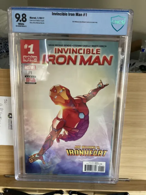 Invincible Iron Man #1 CBCS 9.8 1st Riri Williams Cover Wakand Ironheart Disney+