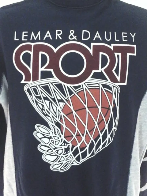 LEMAR and DAULEY Sport Vintage Sweatshirt 90s Retro Basketball Men's S RARE