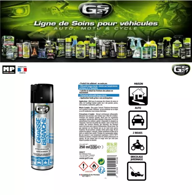 GRAISSE BLANCHE 250 ml GS27 Multi-usage avec prolongateur EUR 11,99 -  PicClick FR